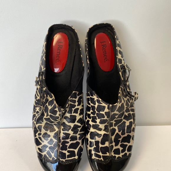 J. Renee Noella Slip on clog Animal Print shoes size 8 - Picture 3 of 16